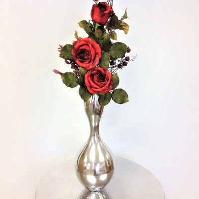 52000 - SILVER FLOWER VASE